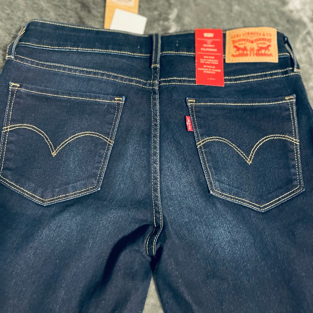 Dark blue jeans